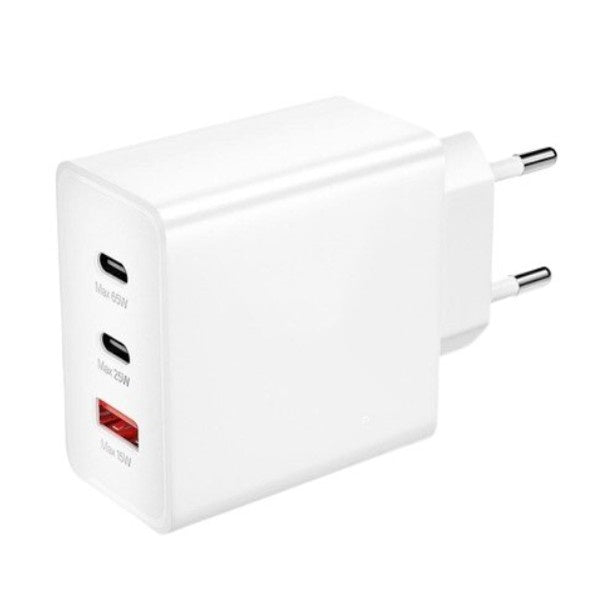 Incarcator telefon ZK-16, 65W, 2 porturi PD/Type-C + 1 port USB, incarcare rapida