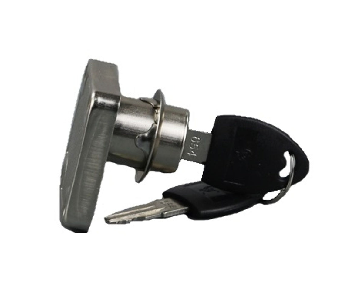 Incuietoare mobila SC 138-22 cu 2 chei, dimensiuni 4x4x3 cm pentru dulapuri birou