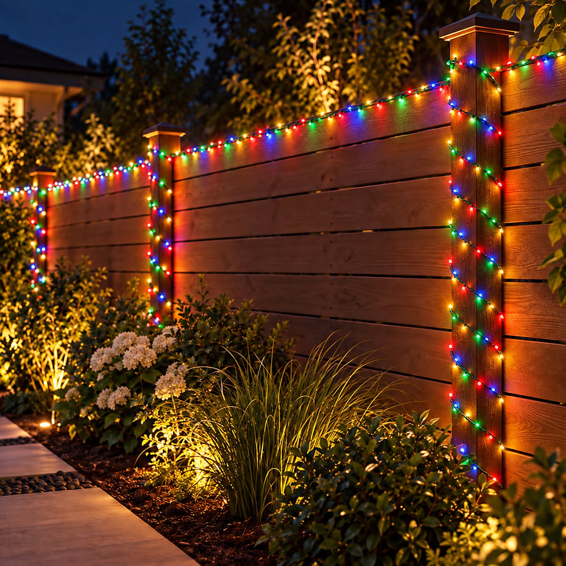 Instalație luminoasă LED tip șir, 800 LED-uri, 100 m, multicoloră – imagine 3