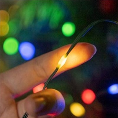 Instalație luminoasă LED tip șir, 800 LED-uri, 100 m, alb cald – imagine 3