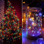 Instalatie de Craciun, cu fir de cupru, lungime 30m, cu 300 de LED-uri, 8 jocuri de lumini, tip liniar, multicolor