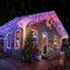 Instalatie de Craciun, curgatoare, tip turturi, cu jocuri de lumini, lungime 25m, 640 LED-uri, conectare la retea, multicolor