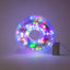 Instalatie de Craciun interior 50m, 240 LED-uri multicolore, 8 jocuri de lumini, fir alb