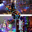 Instalatie de Craciun liniara, tip rola, 100m lungime, 480 LED-uri, 8 jocuri de lumini, pentru interior/exterior, multicolor
