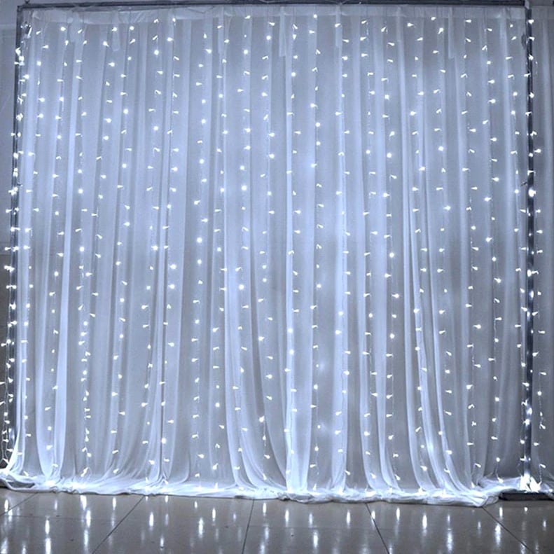Perdea luminoasă LED, 480 LED-uri, 3 × 6 m, alb rece – imagine 2
