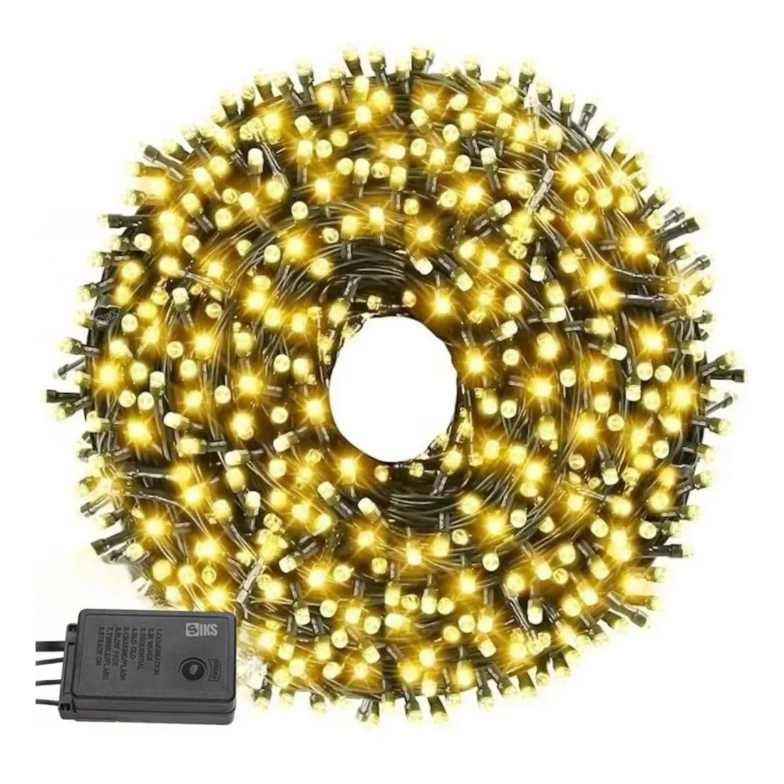 Instalație luminoasă LED tip cluster, 960 LED-uri, 20 m, alb cald – imagine 4