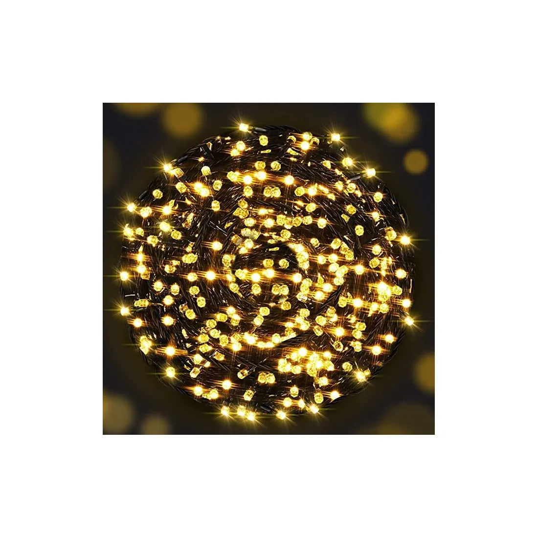 Instalație luminoasă LED tip șir, LED-uri tip diamant, 600 LED-uri, 100 m, alb cald – imagine 3