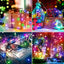 Instalație luminoasă LED cu baterii, 50 LED-uri, multicoloră – imagine 4