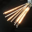 Instalație luminoasă tip meteori, 8 tuburi de 80 cm, 4,5 m, alb cald – imagine 2