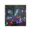 Perdea luminoasă LED, stele și fulgi de nea, 110 LED-uri, 3 × 1 m, multicoloră – imagine 2