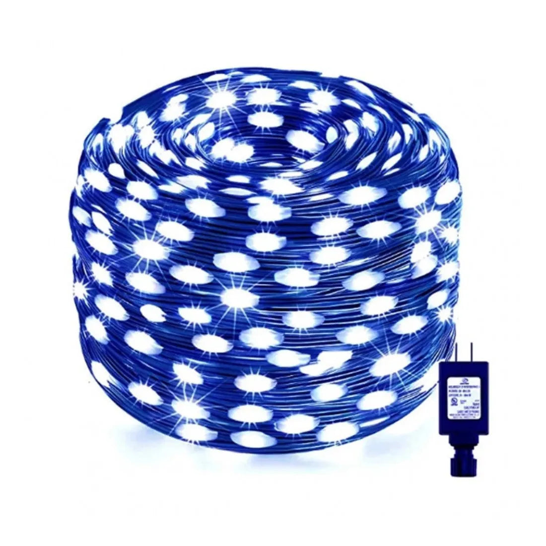 Instalație luminoasă LED tip șir, 240 LED-uri, 30 m, albastră – imagine 1