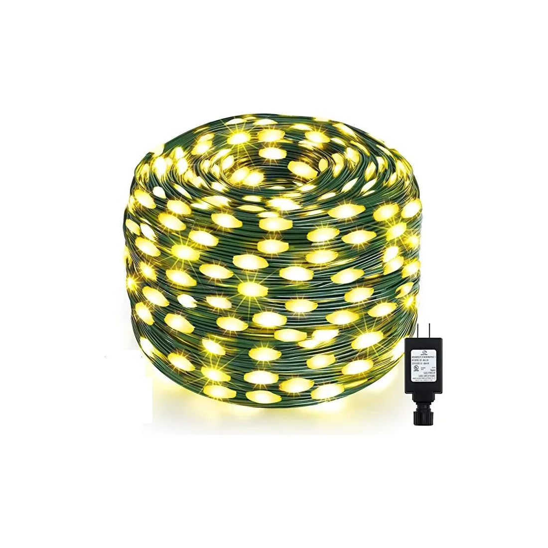 Instalație luminoasă LED tip șir, 400 LED-uri, 50 m, alb cald – imagine 1