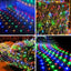 Instalație luminoasă LED tip plasă, 3 × 3 m, multicoloră – imagine 1