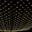 Instalație luminoasă LED tip plasă, 3 × 3 m, alb cald – imagine 2