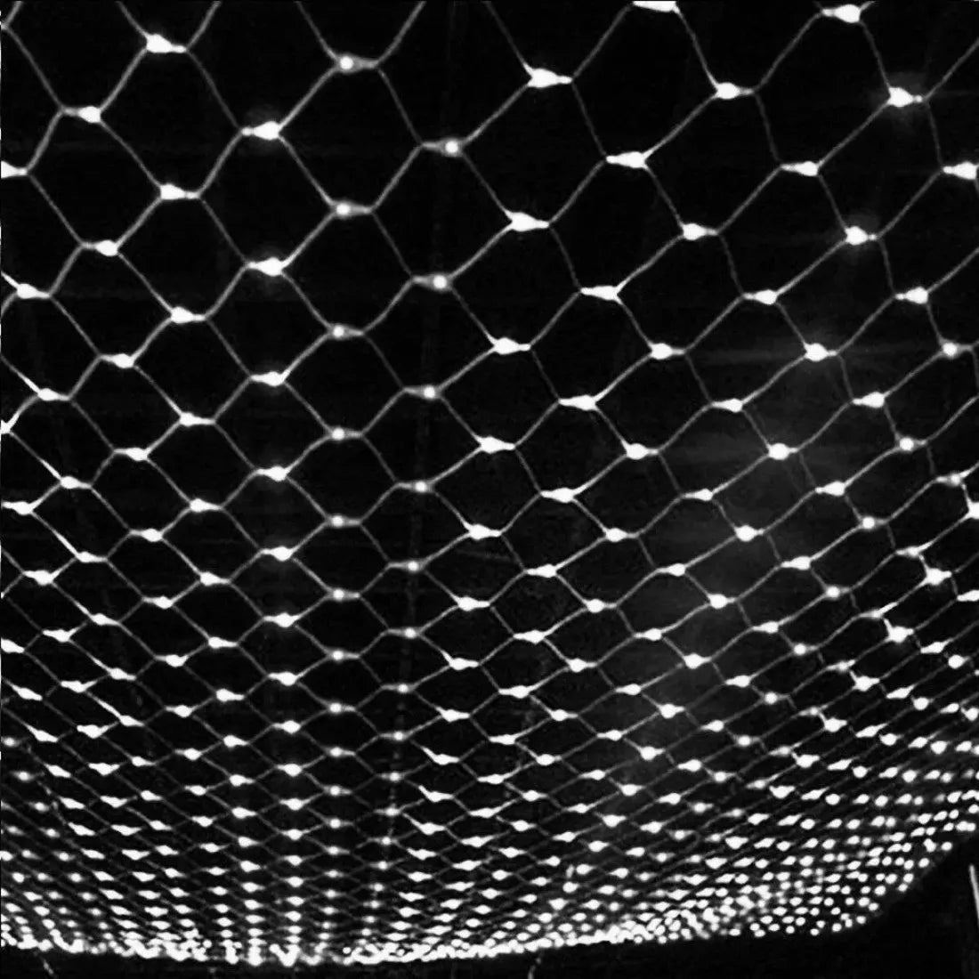 Instalație luminoasă LED tip plasă, 3 × 3 m, alb rece – imagine 1