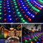 Instalație luminoasă LED tip plasă, 3 × 3 m, multicoloră – imagine 2