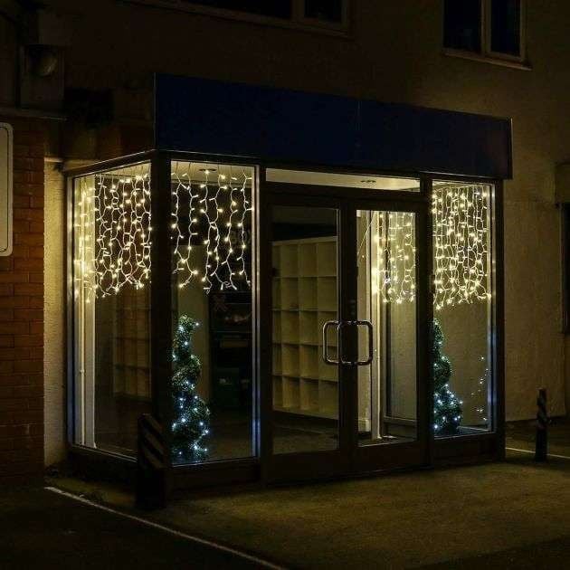 Perdea luminoasă LED, 3 × 1 m, alb cald – imagine 4