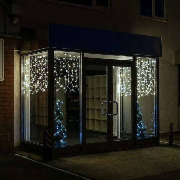 Perdea luminoasă LED, 3 × 1 m, alb rece – imagine 3