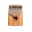 Instrument muzical FOXMAG24 din lemn, Kalimba, 17 note, accesorii, culoare lemn natur
