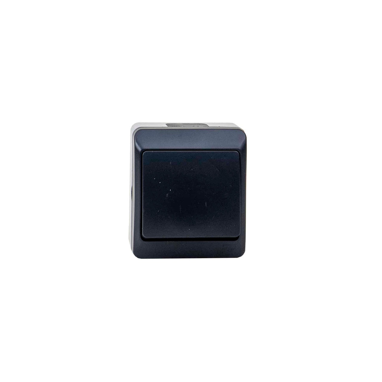 Intrerupator cap scara alb-negru 10A 250V IP44, dimensiuni 65x75x50 mm