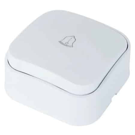Intrerupator cu revenire 10A, 240V, alb, 63x63x33 mm