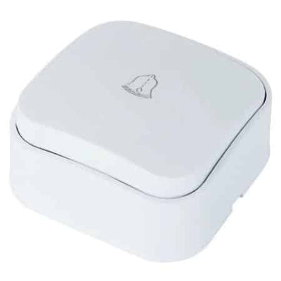 Intrerupator cu revenire 10A, 240V, alb, 63x63x33 mm