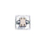 Intrerupator dublu, 10A, 250V, alb, dimensiuni 80x80x35 mm