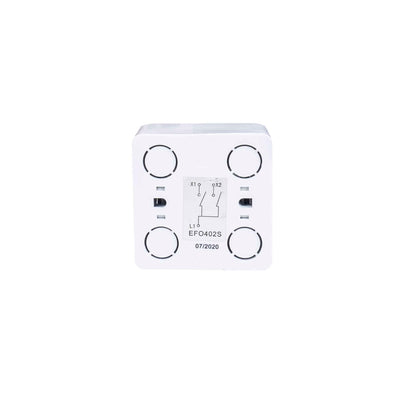 Intrerupator dublu 10A 250V, dimensiuni compacte, culoare alb