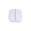 Intrerupator dublu aplicat, 10A, 250V, culoare alb, dimensiuni 65x65x30 mm