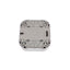 Intrerupator dublu aplicat, 10A, 250V, culoare alb, dimensiuni 65x65x30 mm