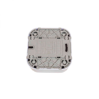 Intrerupator dublu aplicat, 10A, 250V, culoare alb, dimensiuni 65x65x30 mm