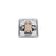 Intrerupator dublu cu led, 10A, 250V, dimensiuni 80x80x35 mm, culoare alb