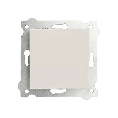 Intrerupator simplu 10A 250V, culoare alba, dimensiuni 7.5x7.5 cm