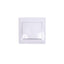 Intrerupator simplu alb, 10A, 250V, dimensiuni 80x80x35 mm