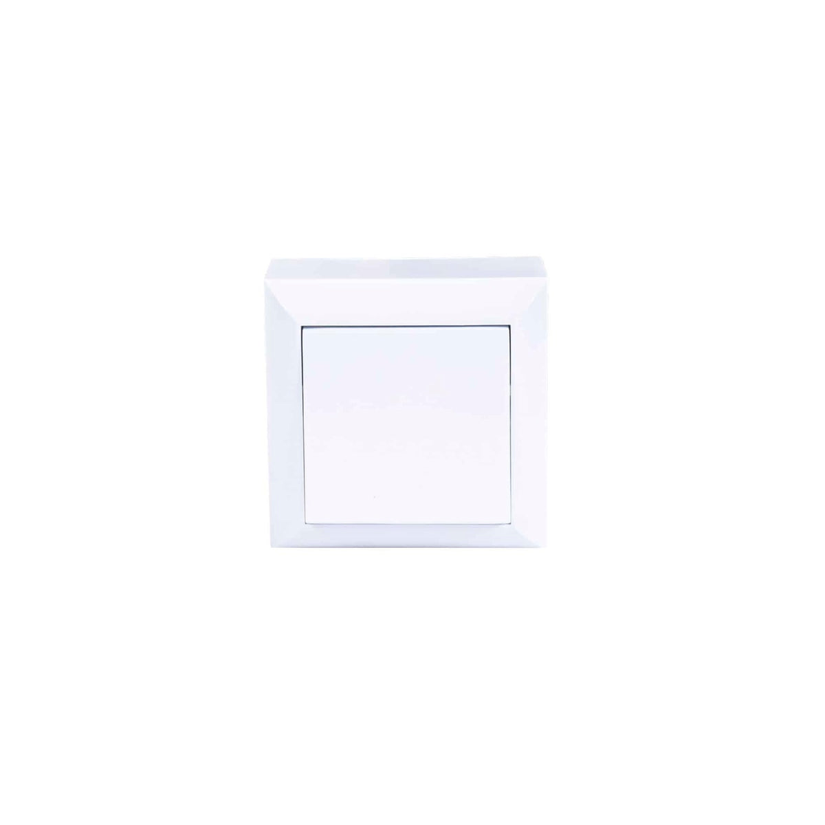 Intrerupator simplu cap scara, 250V, dimensiuni 65x65x40 mm, culoare alb