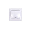 Intrerupator simplu cu led, 10A, 250V, alb, dimensiuni 80x80x35 mm