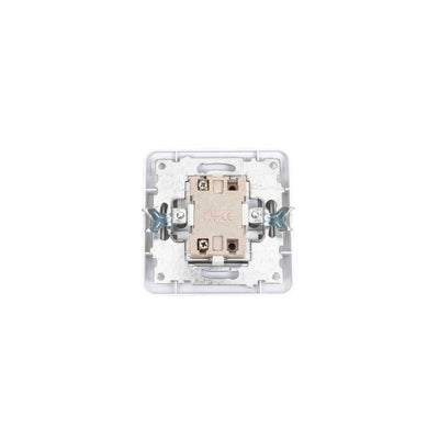 Intrerupator simplu cu led 10A 250V, dimensiuni 80x80x35 mm, culoare alb
