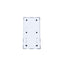 Intrerupator simplu cu priza, 16A 250V, culoare alb, dimensiuni 120x65x40 mm