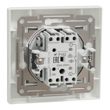 Intrerupator simplu fara suruburi, alb, putere max 2300W Schneider Asfora