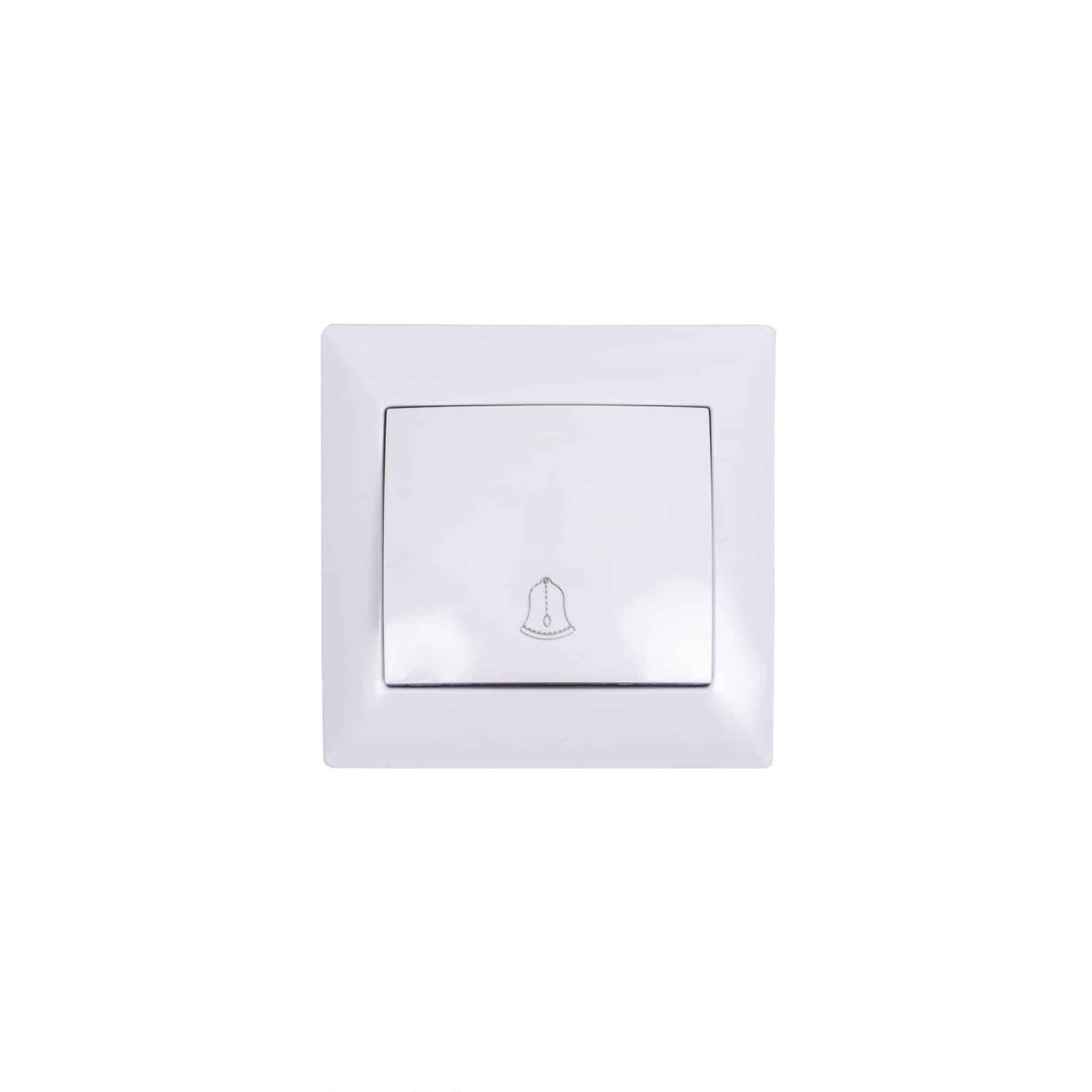 Intrerupator sonerie 10A 250V alb, dimensiuni 80x80x35 mm