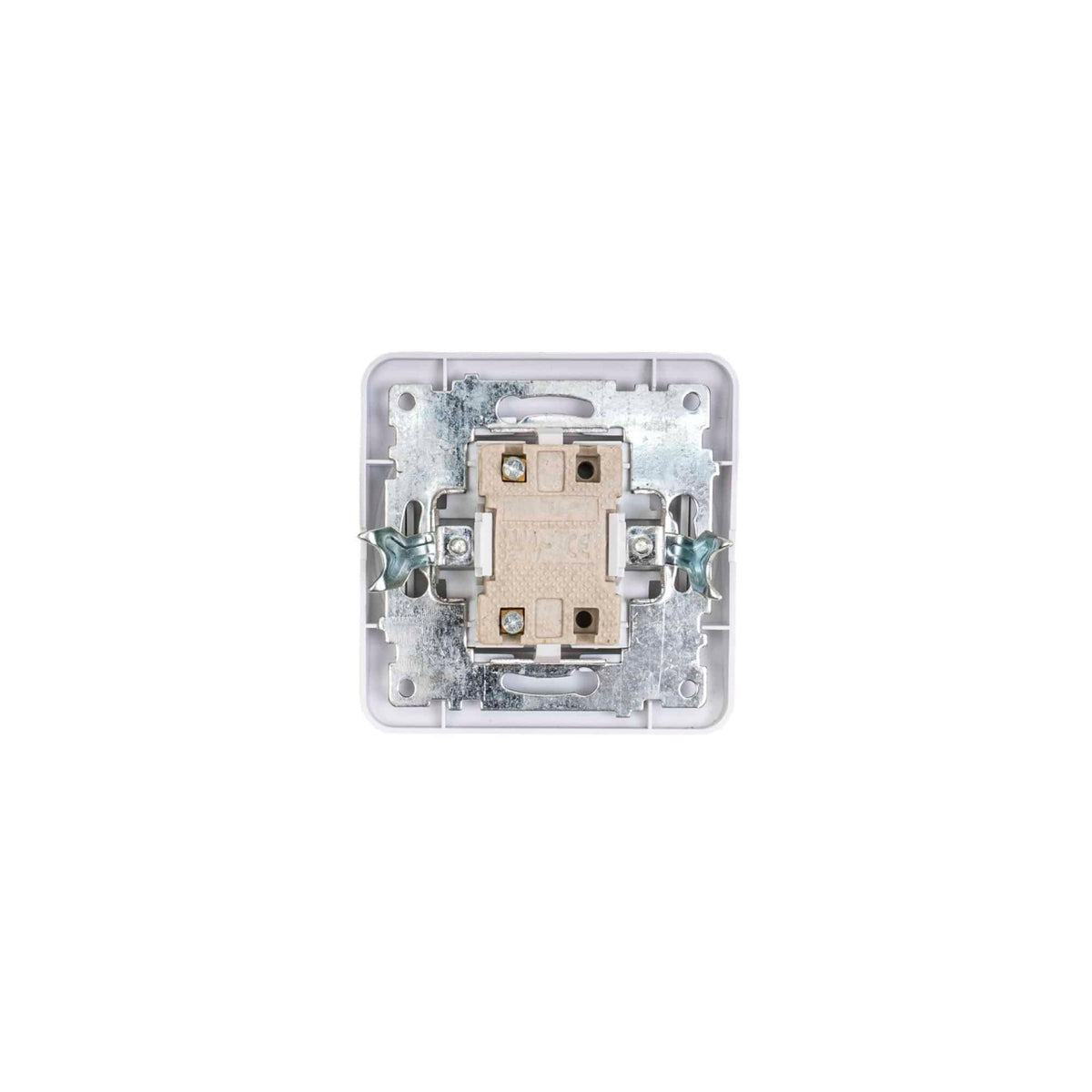 Intrerupator sonerie 10A, 250V, alb, dimensiuni 80x80x35 mm