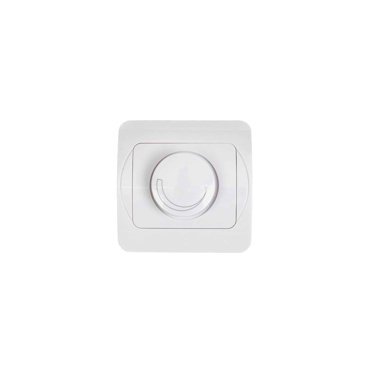 Intrerupator variator 600W 10A 250V, dimensiuni 80x80x35 mm, culoare alb
