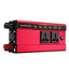 Invertor auto FOXMAG24, 12V, display dublu cu 4 mufe USB, 2 iesiri, 1000W, protectie la supraincarcare, scurtcircuit, supratemperatura, polaritate inversa, rosu