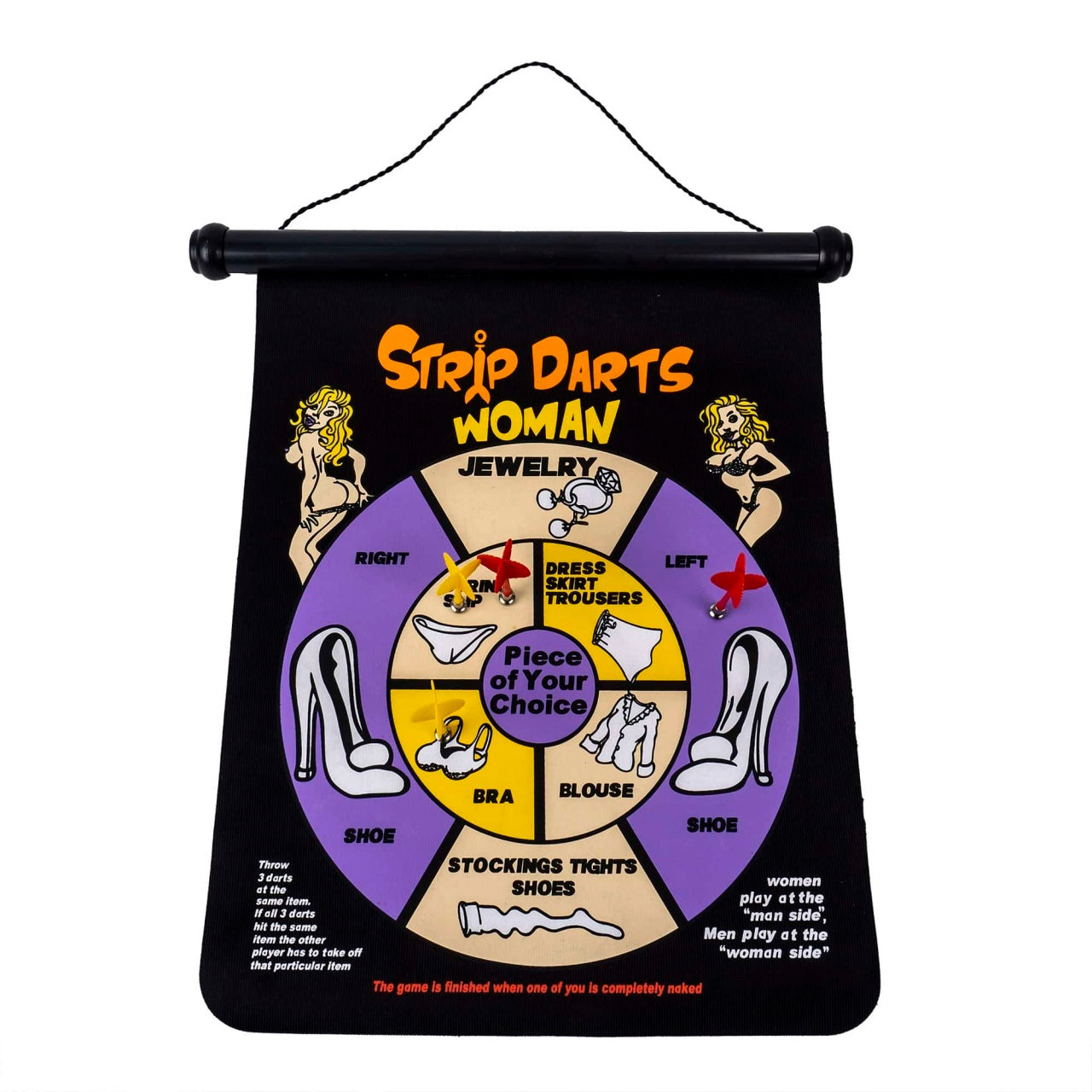 Joc darts magnetic STRIP cu 4 sageti, tabla 46x36 cm, sigur pentru copii