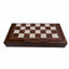 Joc de table din lemn lacuit 50x50 cm, abanoz, cu 30 piese si 2 zaruri