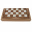 Joc de table din lemn lacuit 50x50 cm, americano, cu 2 zaruri si 30 piese