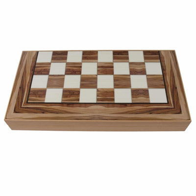 Joc de table din lemn lacuit 50x50 cm, americano, cu 2 zaruri si 30 piese