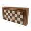 Joc de table din lemn lacuit 50x50 cm, americano, cu 2 zaruri si 30 piese