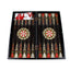 Joc de table din lemn lacuit 50x50 cm cu piese si zaruri