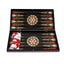 Joc de table din lemn lacuit 50x50 cm cu piese si zaruri